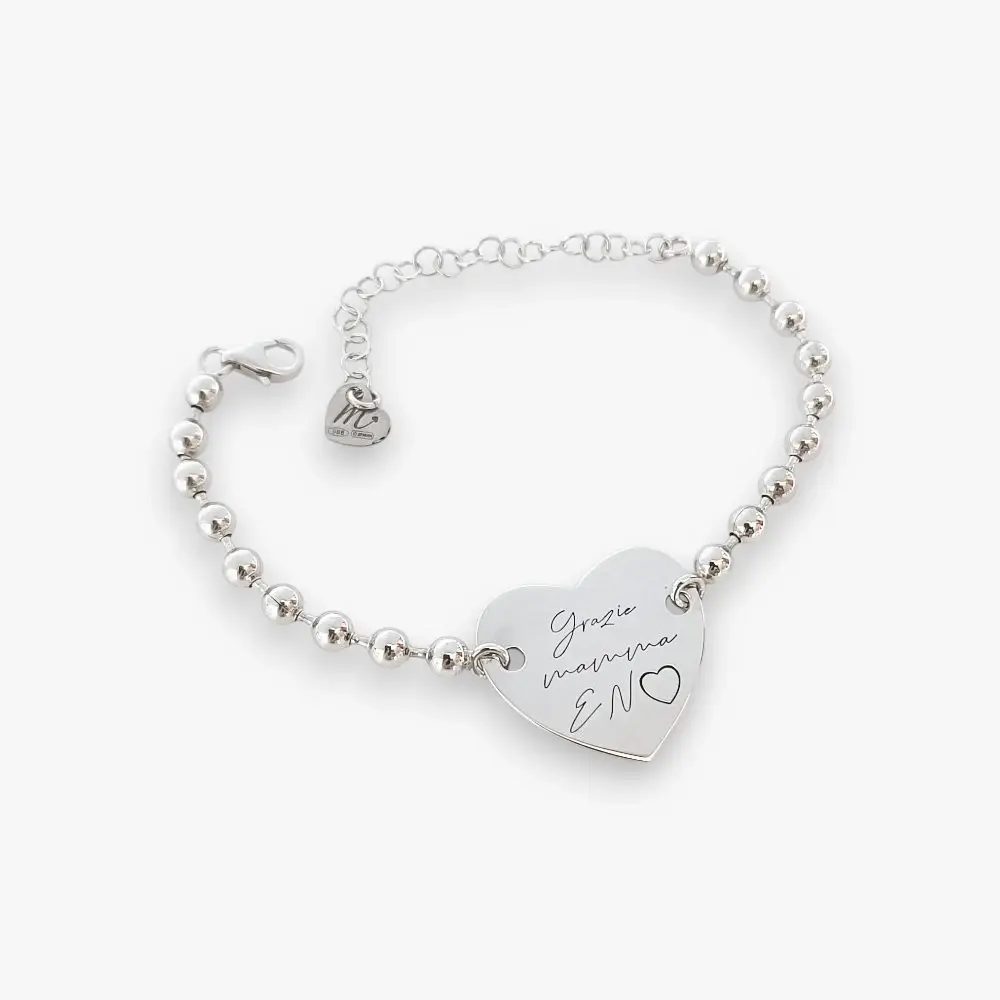 Bracelet Merci Maman ou avec Dédicace Personnalisée "Personnaliser"