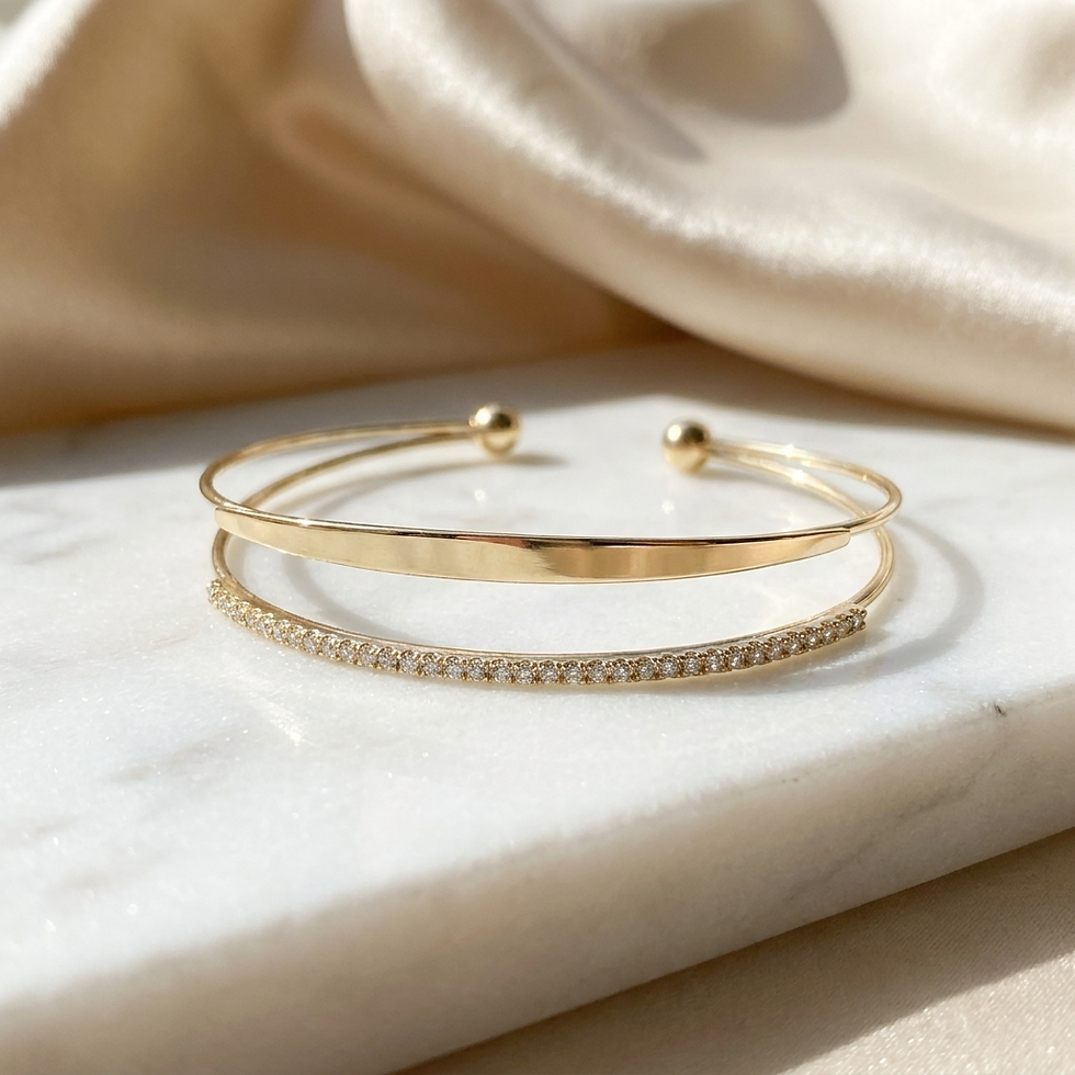 Thumbnail: Bracciale Schiava doppio filo con Nomi Placcato Oro 18 Kt " Personalizzabile "