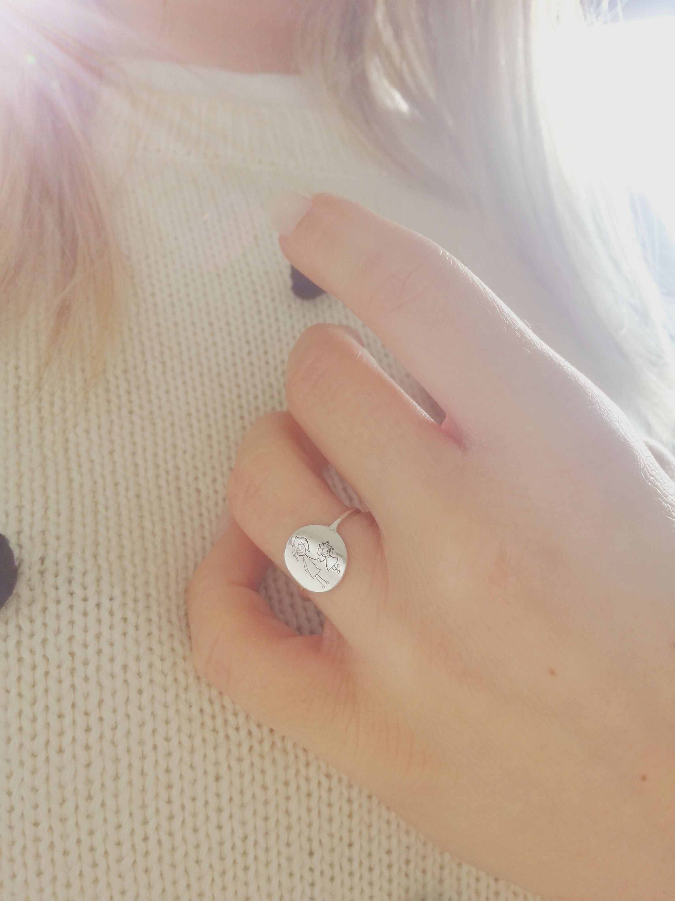 Anello Tondo gambo a filo Incisione "Personalizzabile"