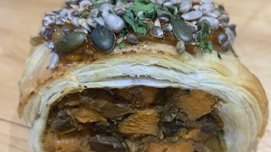 Butternut Squash & Sweet Potato Vegan Roll