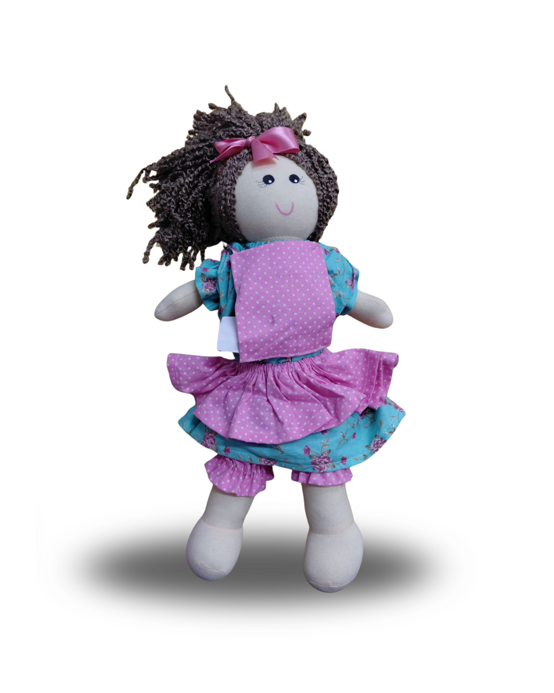 BONECA JULIA BRANCA AVENTAL