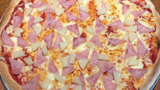 Mega Pizza z szynką i ananasem HAWAJSKA