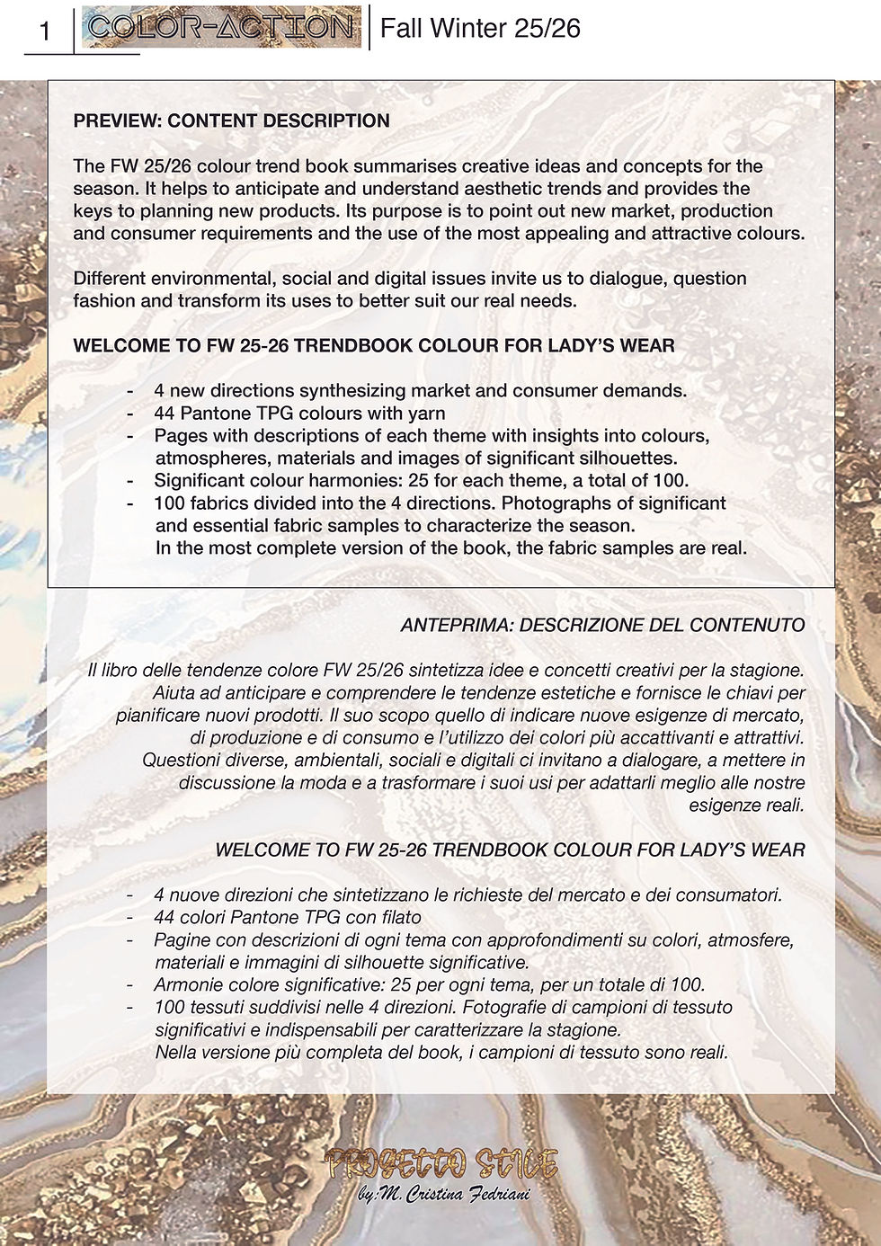 Miniatura: COLOR TREND BOOK LADY'S FW 25/26 WHIT COLORED YARNS