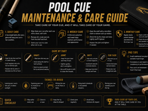Pool Cue Maintenance & Care Guide