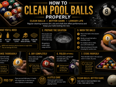 How to Clean Pool Balls Properly