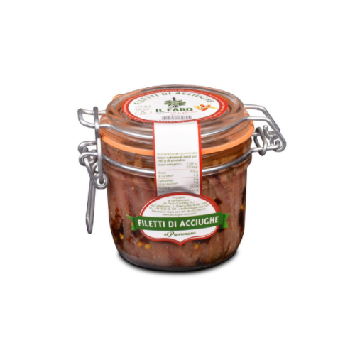 Chilli Pepper Anchovy Fillets- 230g