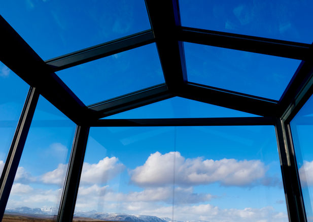 Glass Lodge in Golden Circle, Iceland