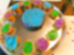 Rainbow cups & cake