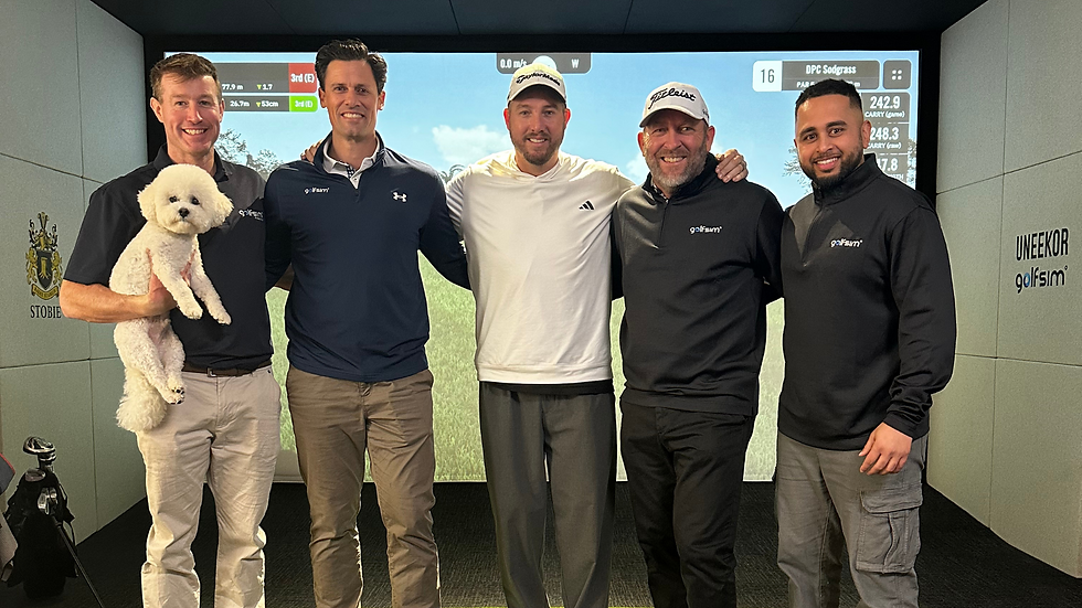 Golfsim Australia team with Matt Guyatt and Daisy Thomas - Featured on Teeing off with Daisy Thomas