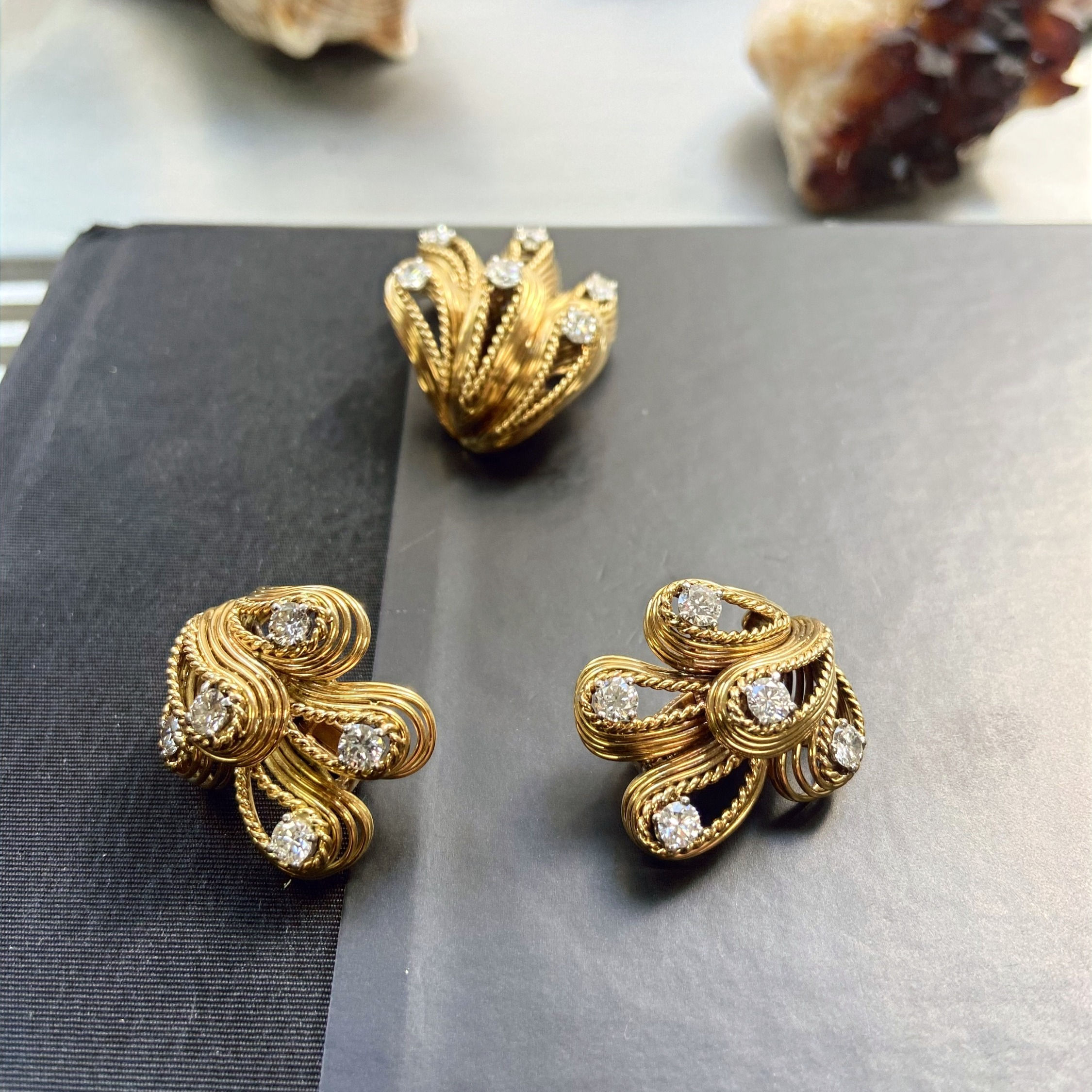 Cartier Earrings + Brooch