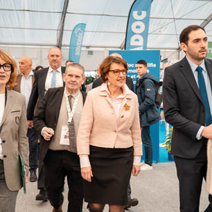 La ministre de l'agriculture, Annie Genevard en visite au salon SITEVI à Montpellier