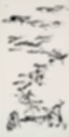 張大我_徒手線-001_紙本水墨_134-cm-x-67-cm_2006_Zhang-Dawo_Barehanded-Lines-001_Chinese-ink-on-xuan-paper_134-c