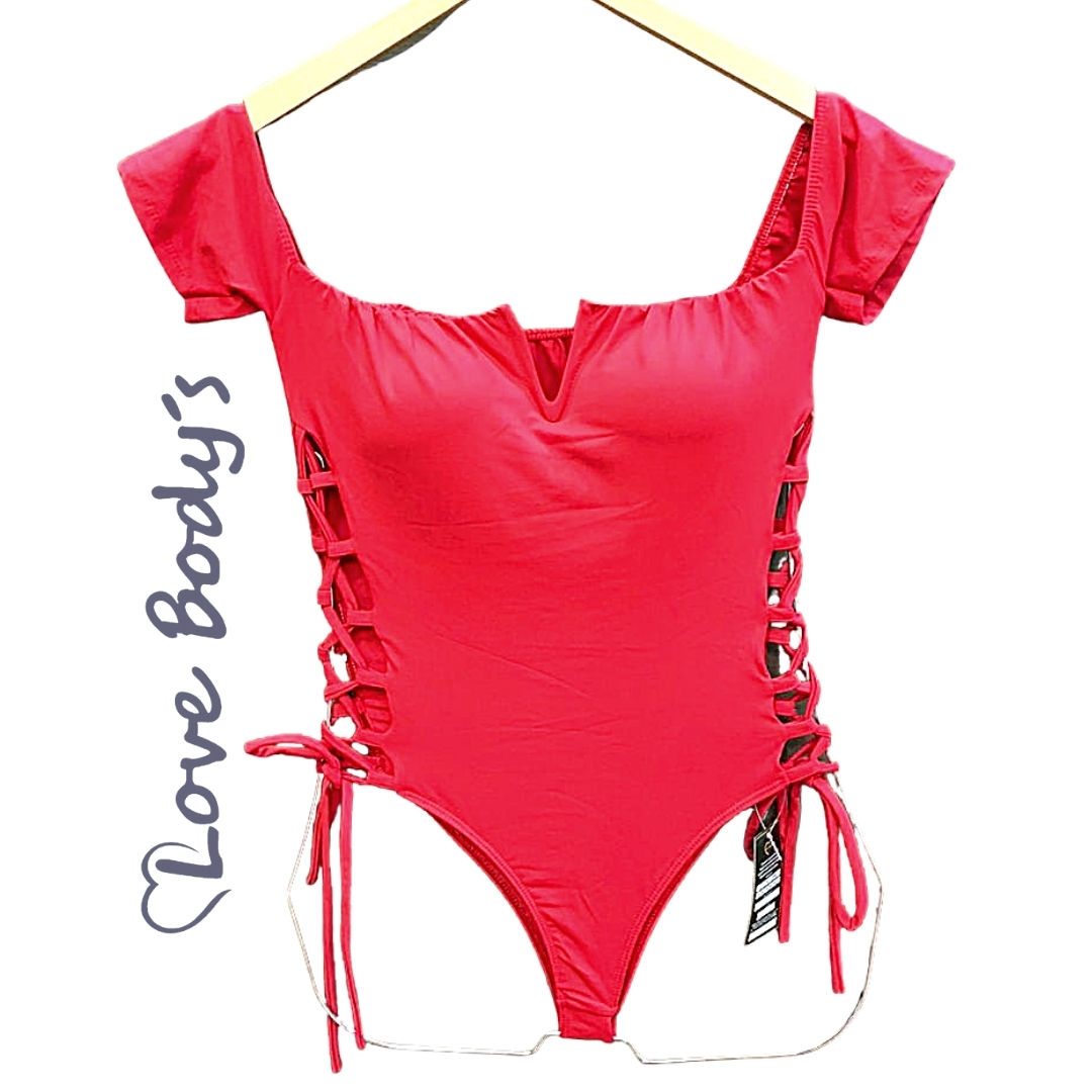 BODY/MAIÔ RED COM BOJO - LOVE BODYS