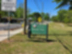 Public art filled park