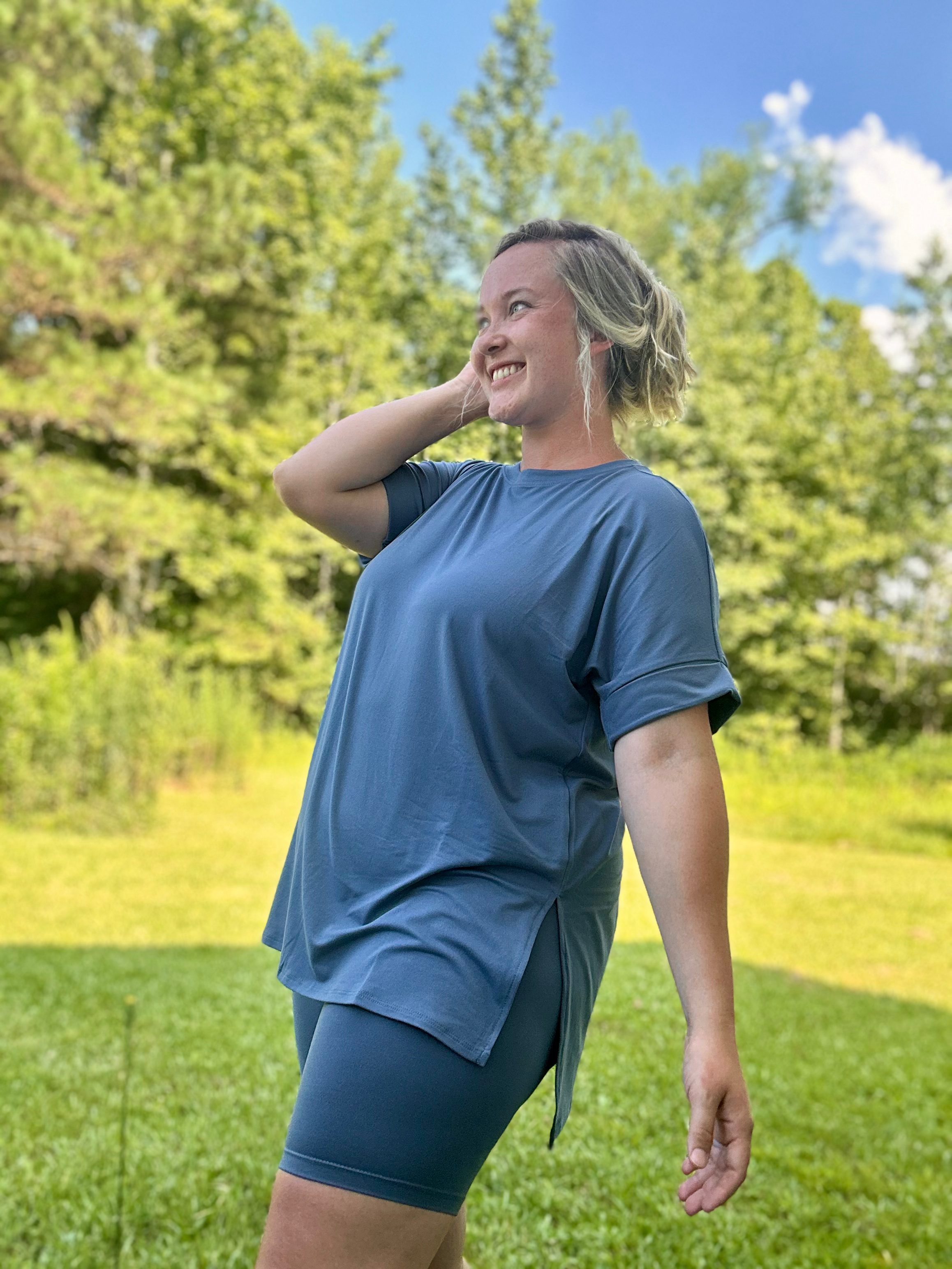 Dusty Blue Biker set 