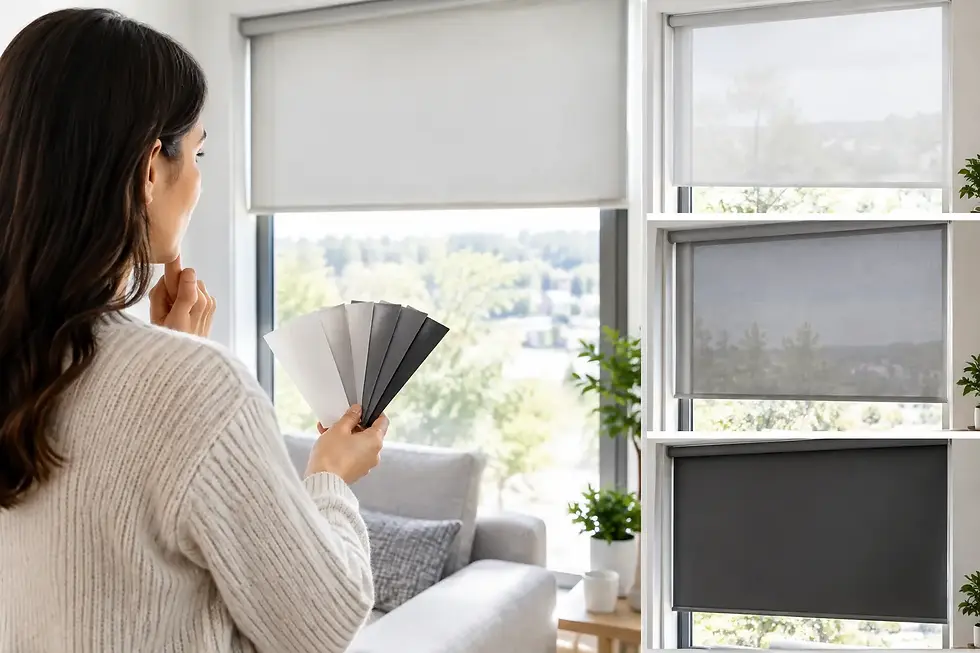 How to Choose Roller Blind Opacity at Home