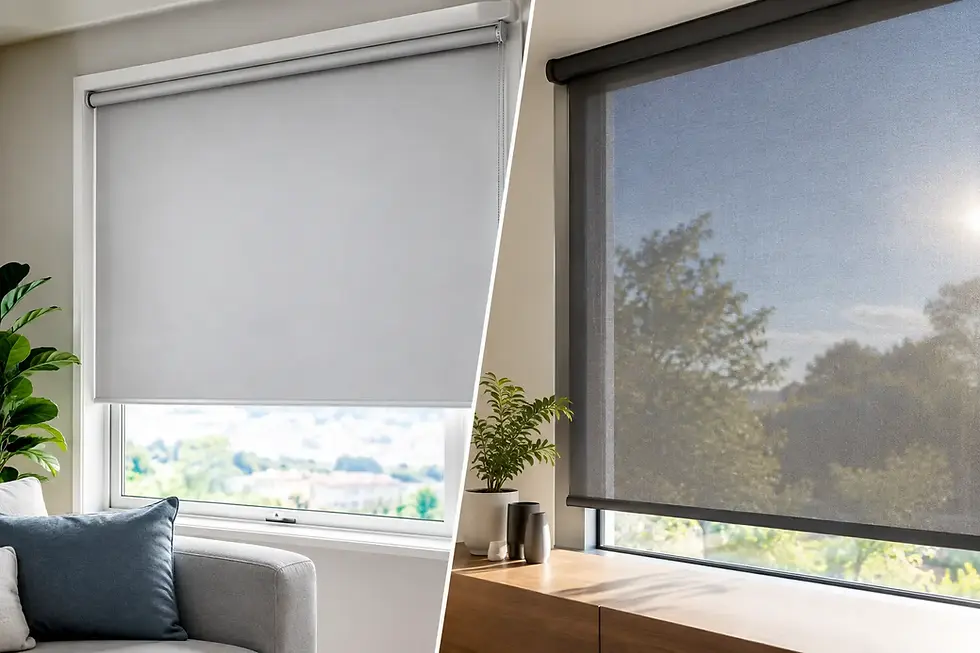 Roller Blinds Versus Sunscreen: Which Suits?