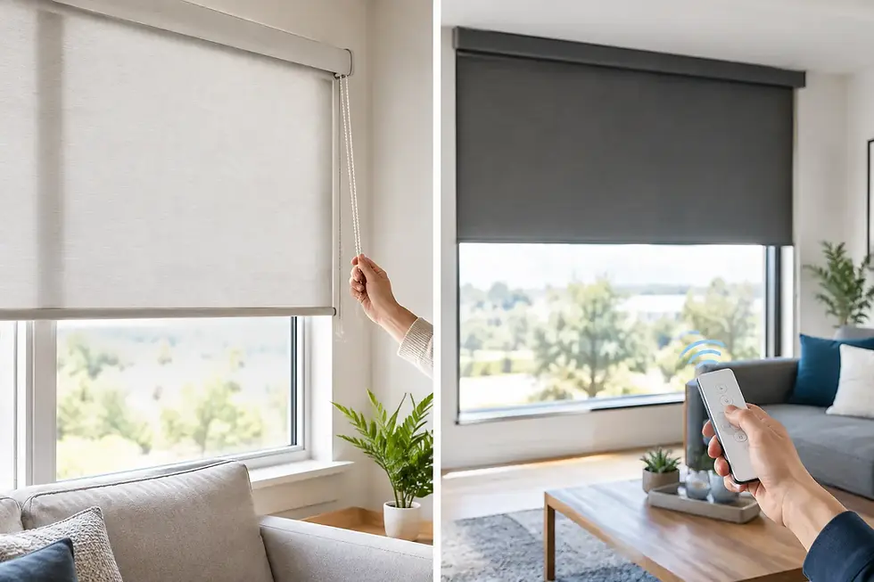 Manual Versus Motorised Blinds for Your Home