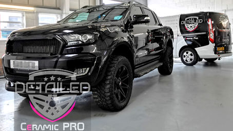 Ceramic coated pickup truck at Detailed Ltd