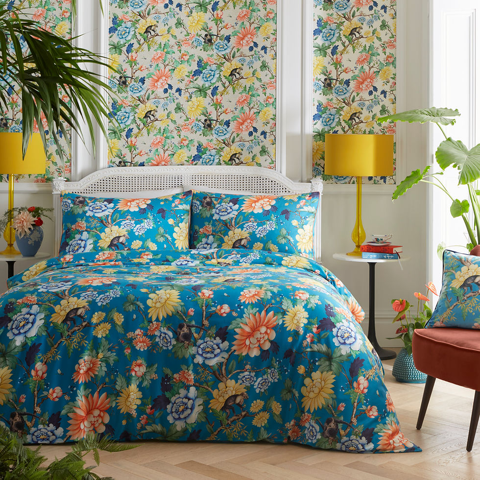 Sapphire Garden Bedding Wedgwood logo Sapphire Double (M0097/01/