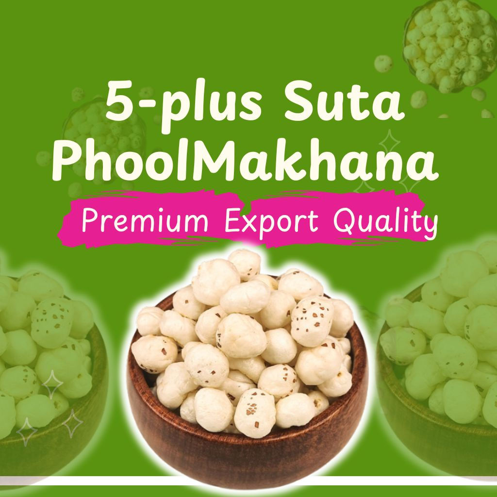Buy 5+ Suta Makhana Pack of 1 KG – Wholesale Rate | Premium Quality