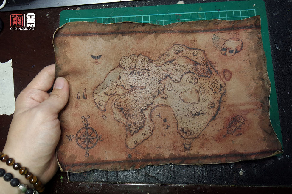 Neverland leather map