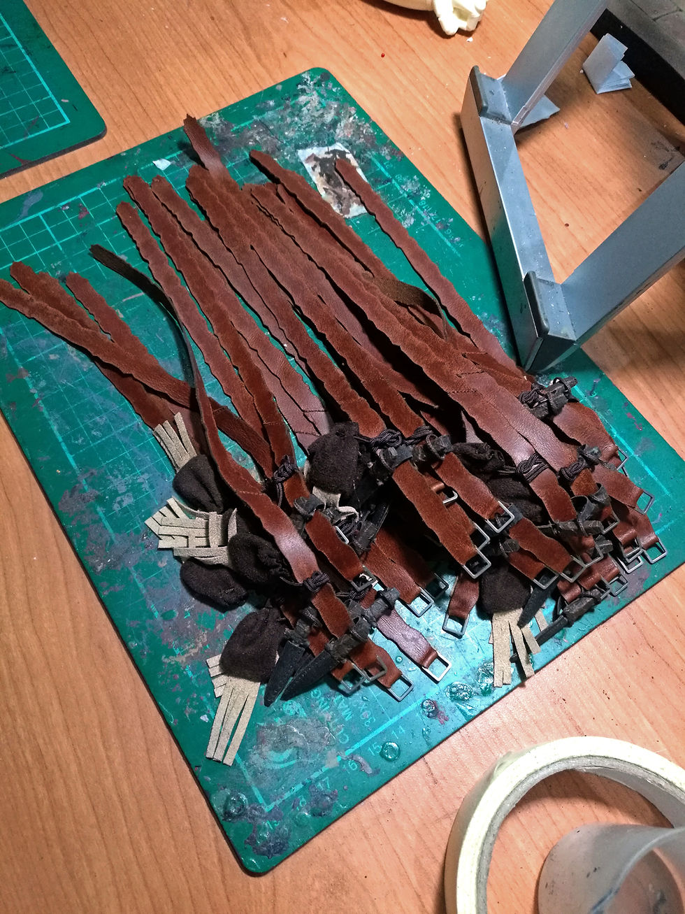 Belts, bags and knives