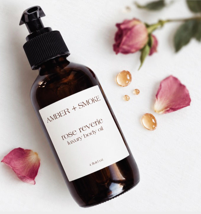 rose reverie luxury body oil