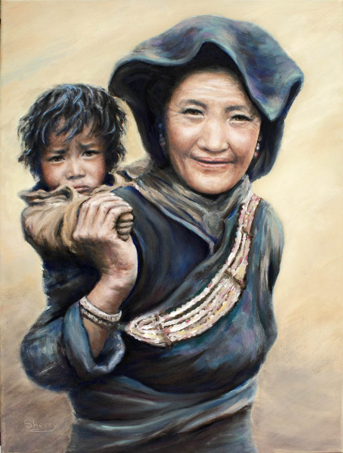 Hands of Hope 12x16 oil