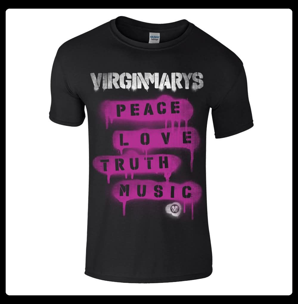 PEACE LOVE TRUTH MUSIC - PURPLE PRINT