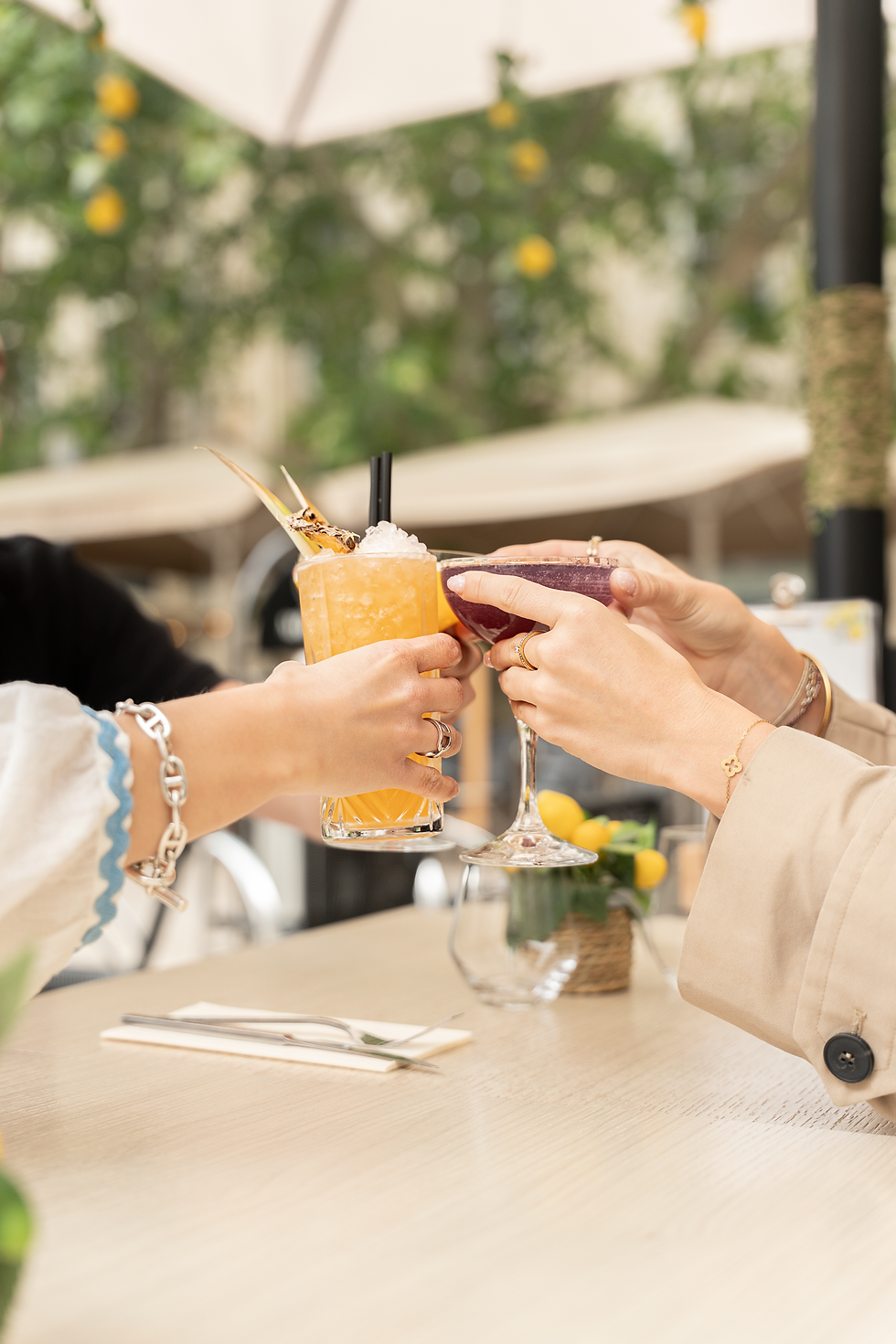 Cocktails restaurant les Mômes
