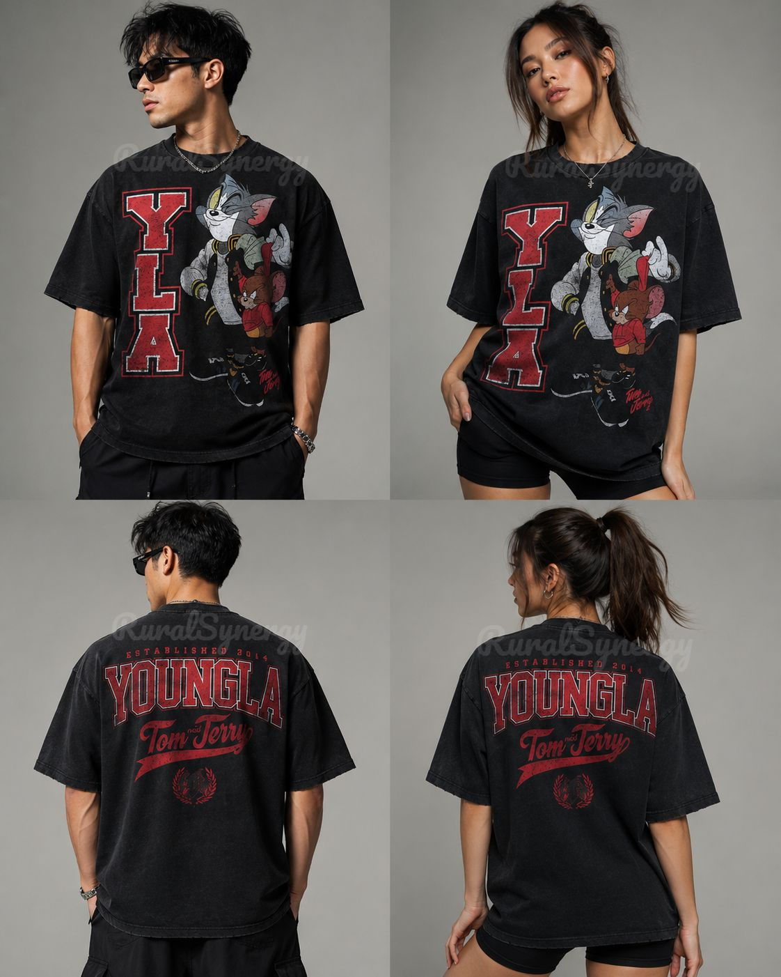 YoungLA X Tom & Jerry Red Yshirt