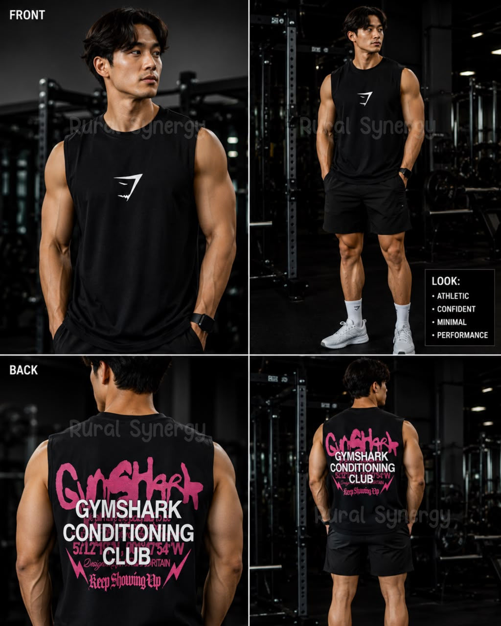 Gymshark Pink Spray SL Gshirt