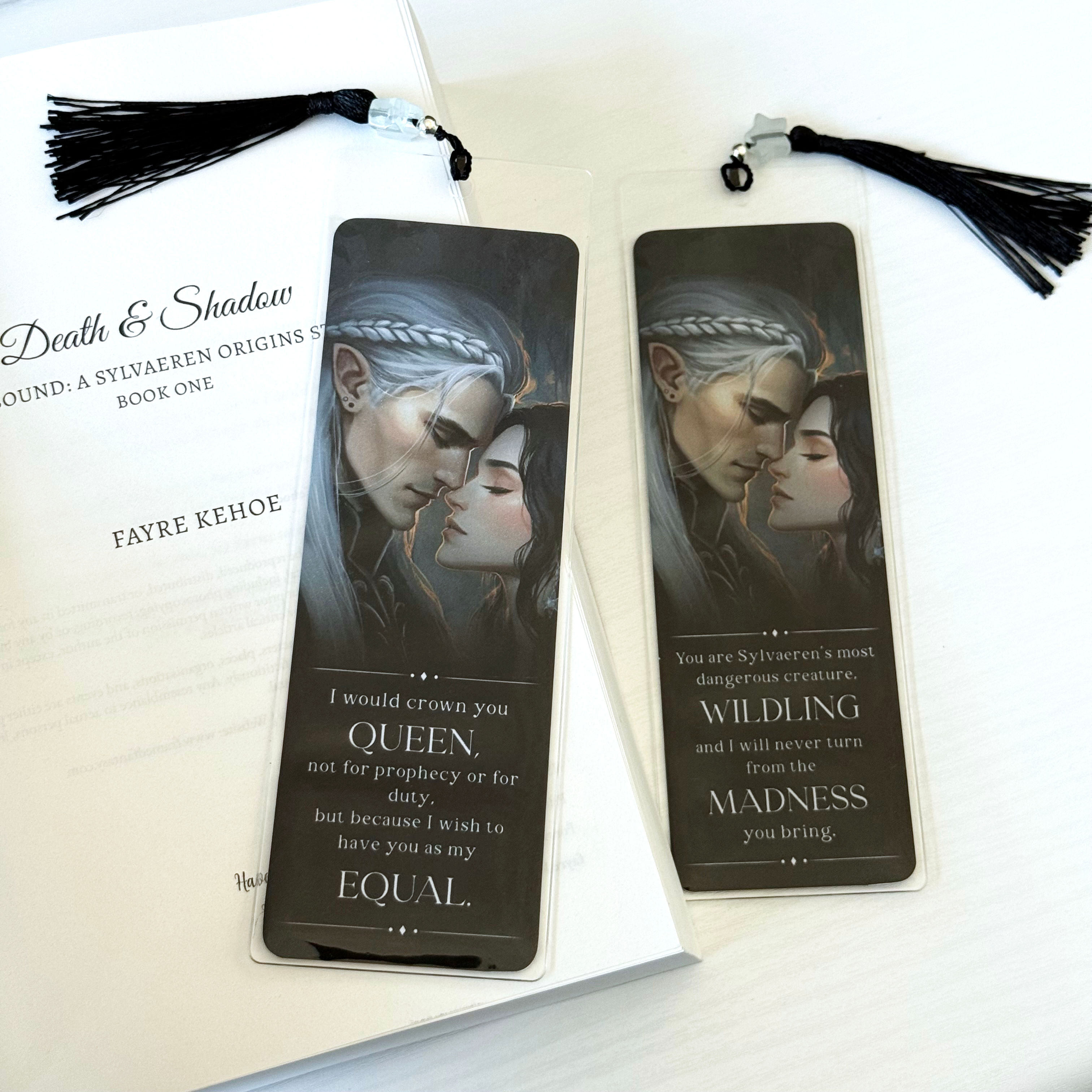Aeron & Elowyn Bookmark | Death & Shadow Merch