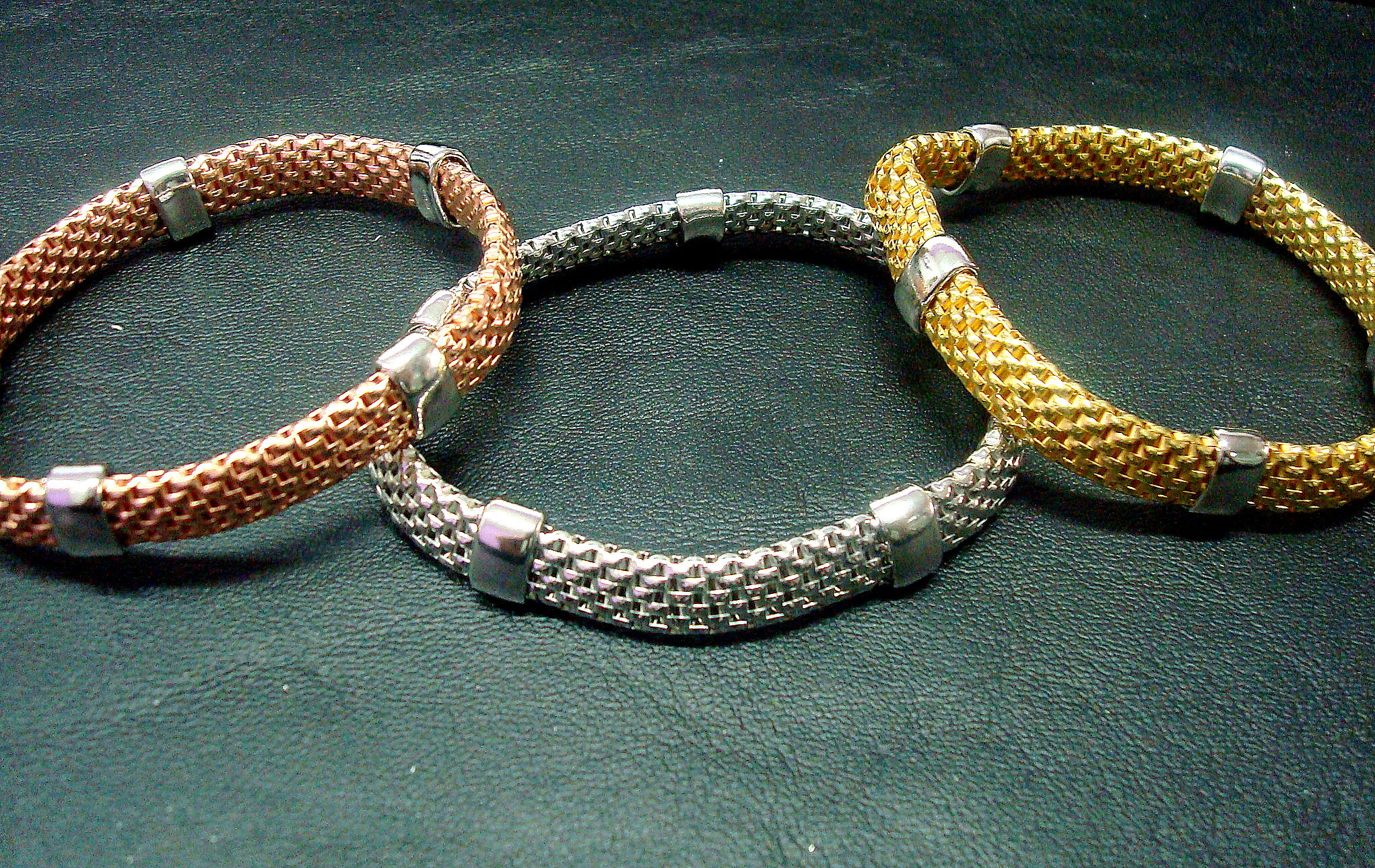 PULSERA ITALIANA ELASTIZADA PLATA