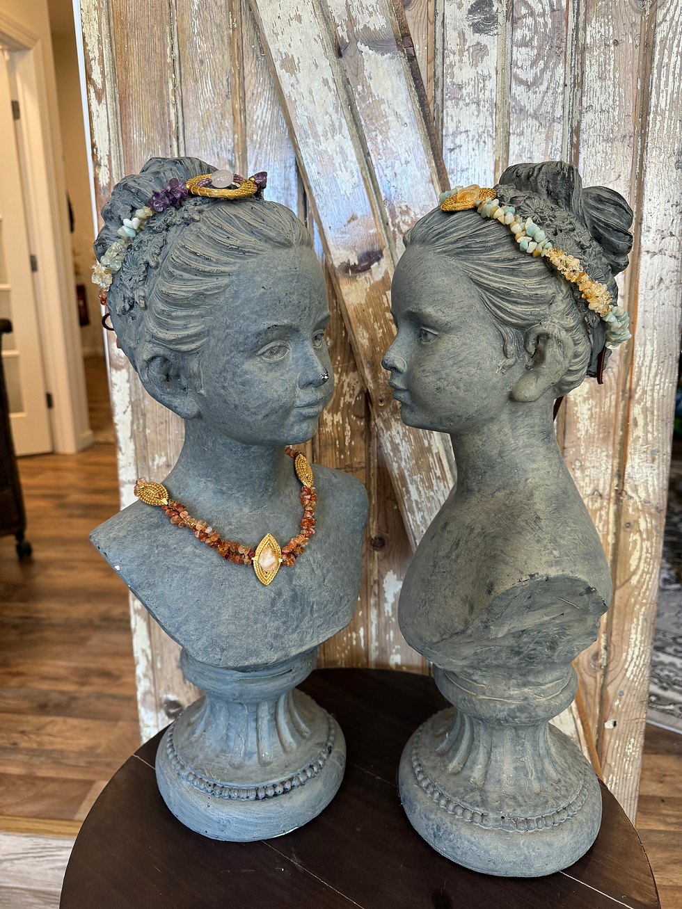 Thumbnail: Crystal and Brazilian Crowns/Necklaces