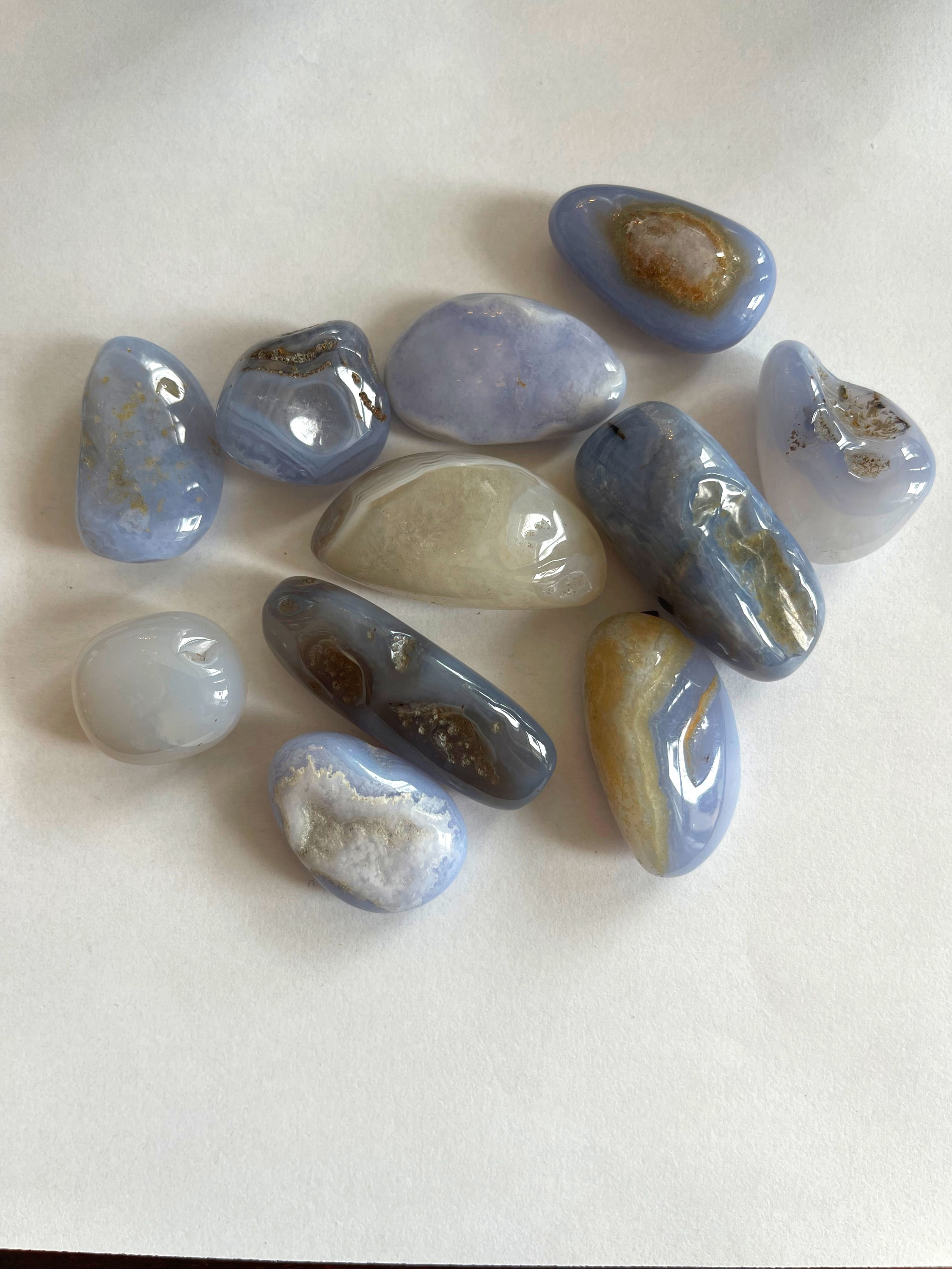 Blue Lace Agate Tumbles
