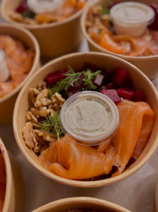 Bol repas saumon fumé