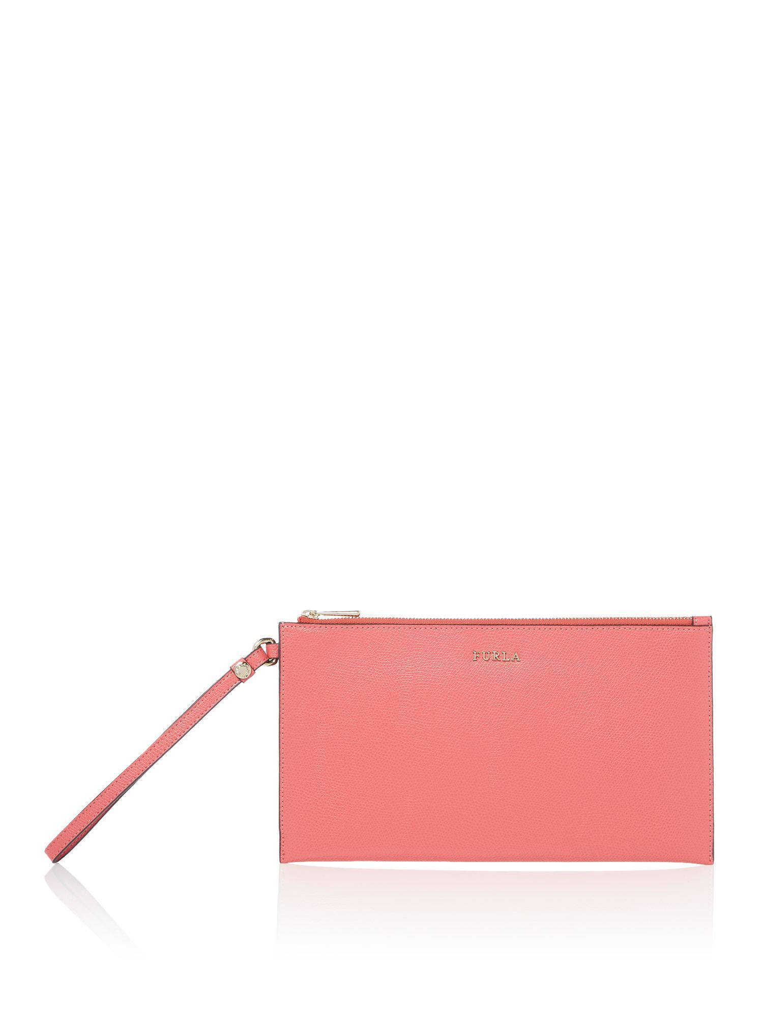 Furla Babylon large envelope pouch, Pink
