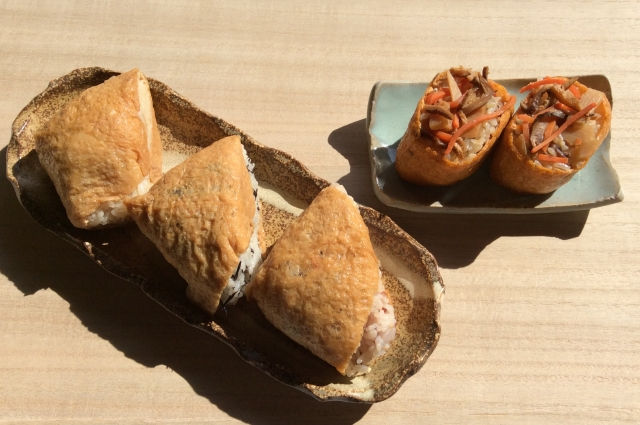 inari sushi filling carrot shiitake mushrooms kansai region