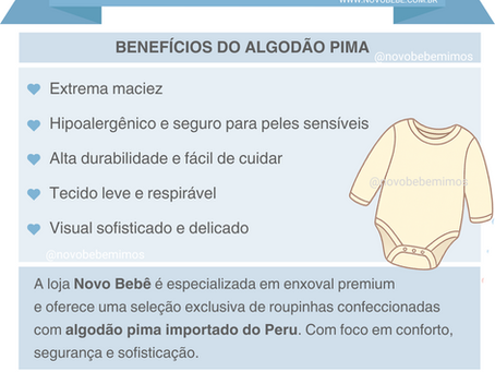 Onde Comprar Algodão Pima para Bebê no Brasil