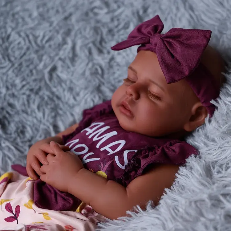 Thumbnail: African American Silicone Baby doll