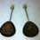 Thumbnail: 14K Gold Drop Earrings with Dark Citrine Teardrop Stones