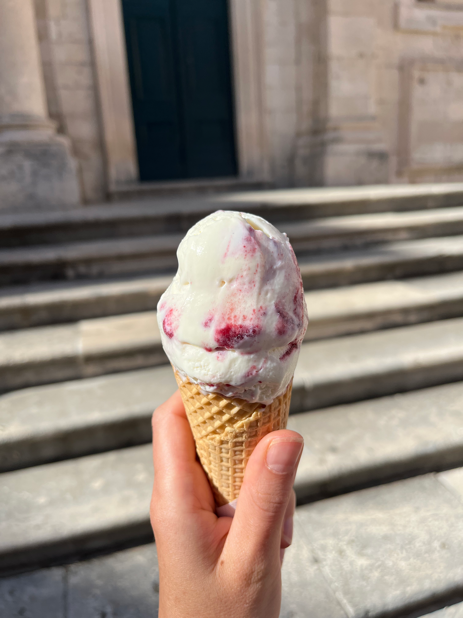 Ziege Brombeer Eis