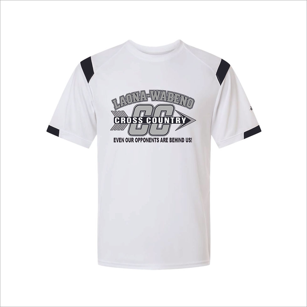 Thumbnail: Laona Wabeno Cross Country Badger Performance On The Rise T-Shirt