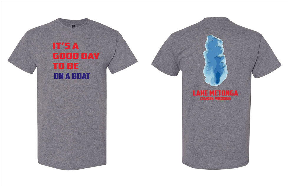 Thumbnail: Lake Metonga Be on a Boat  Gildan Tshirt