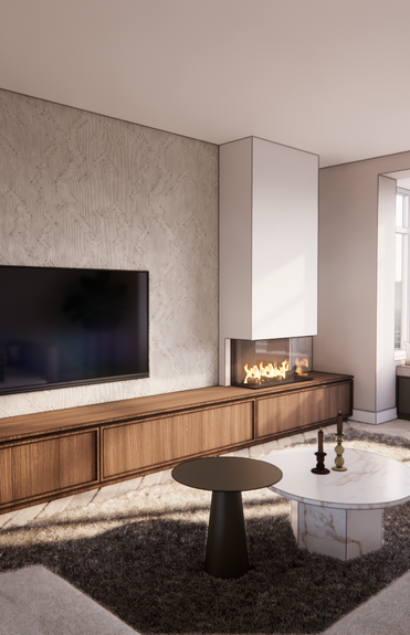 Woonkamer interieurontwerp woonhuis H door 't Ontwerphuys