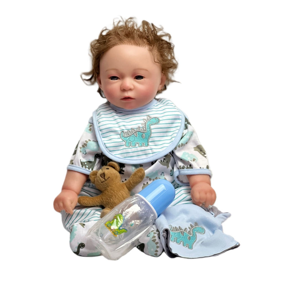 Miniatura: Bebê Reborn Nando Menino Boneco Original Realista de Silicone 45cm-Lançamento