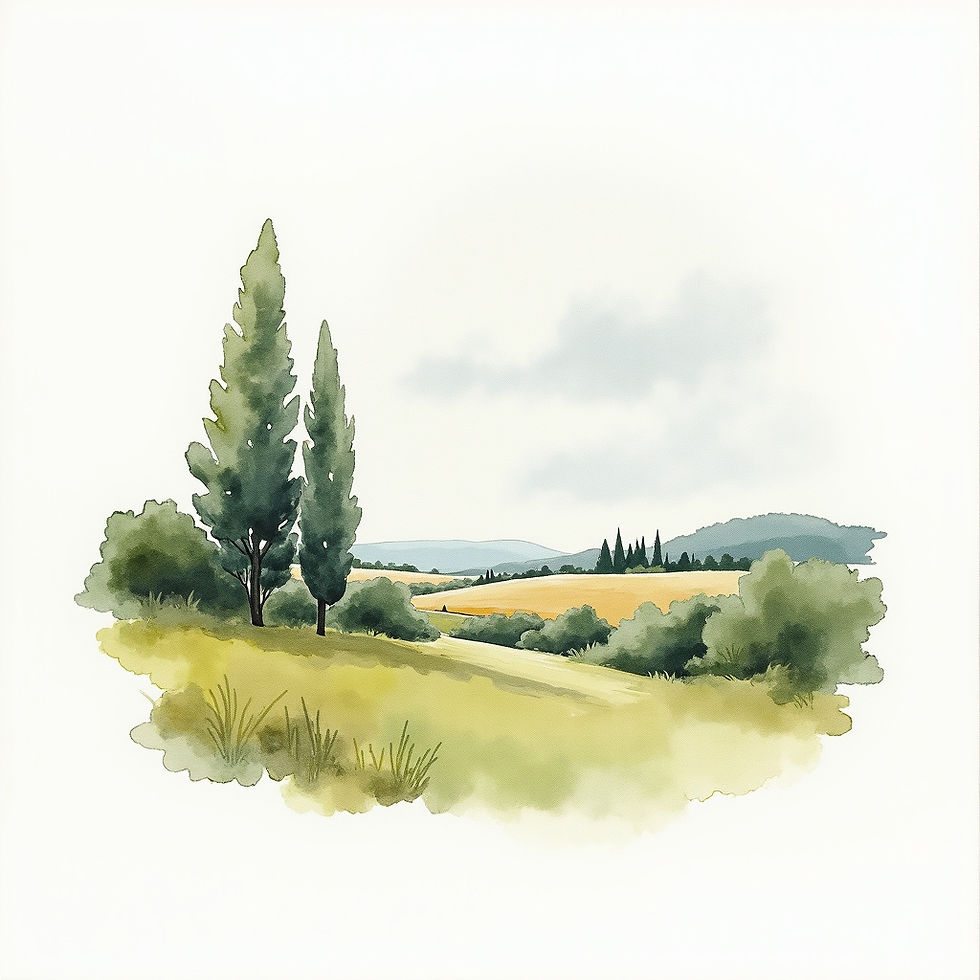 Small Landscape Watercolor