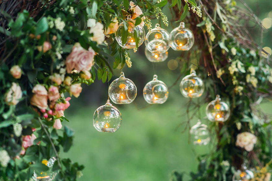 Hanging Glass Lanterns